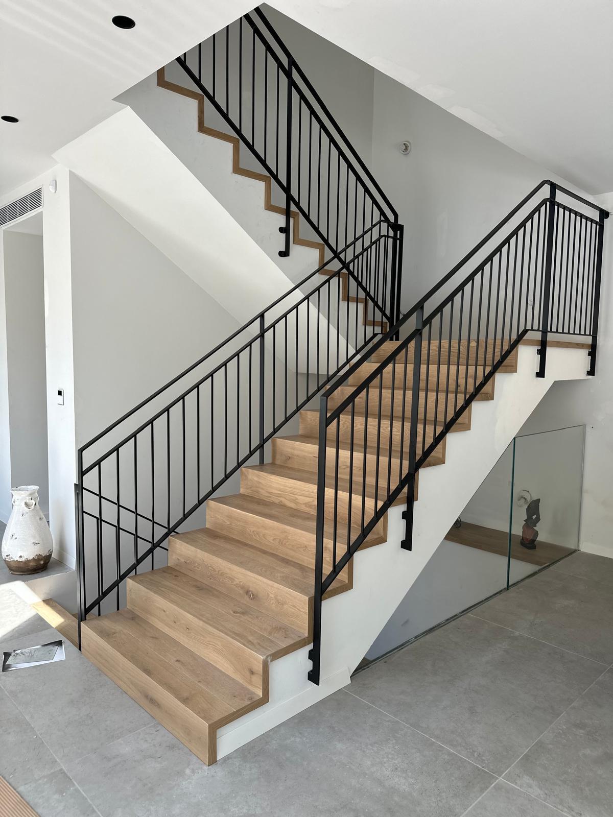 מעקה ומדרגות ברזל לבית